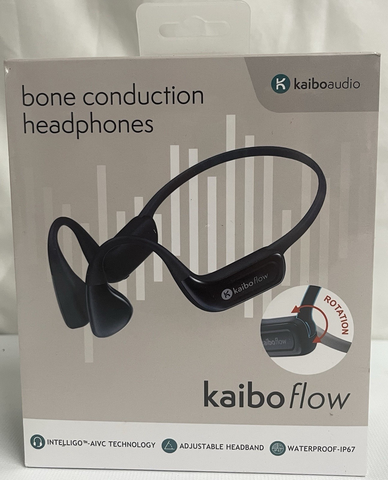 Kaibo Flow – Bone Conduction Headphones with Noise-Cancelling Mic,Waterproof .A2
