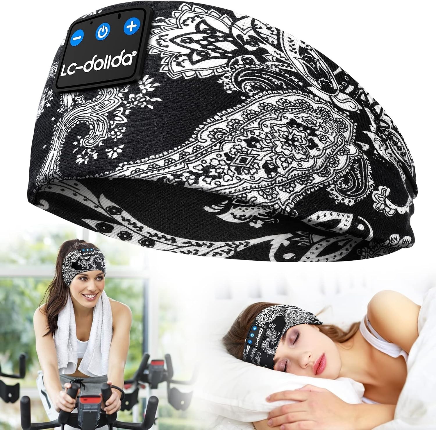 Wireless Bluetooth Sleep Mask with HD Stereo Sound – Perfect for Side Sleepers