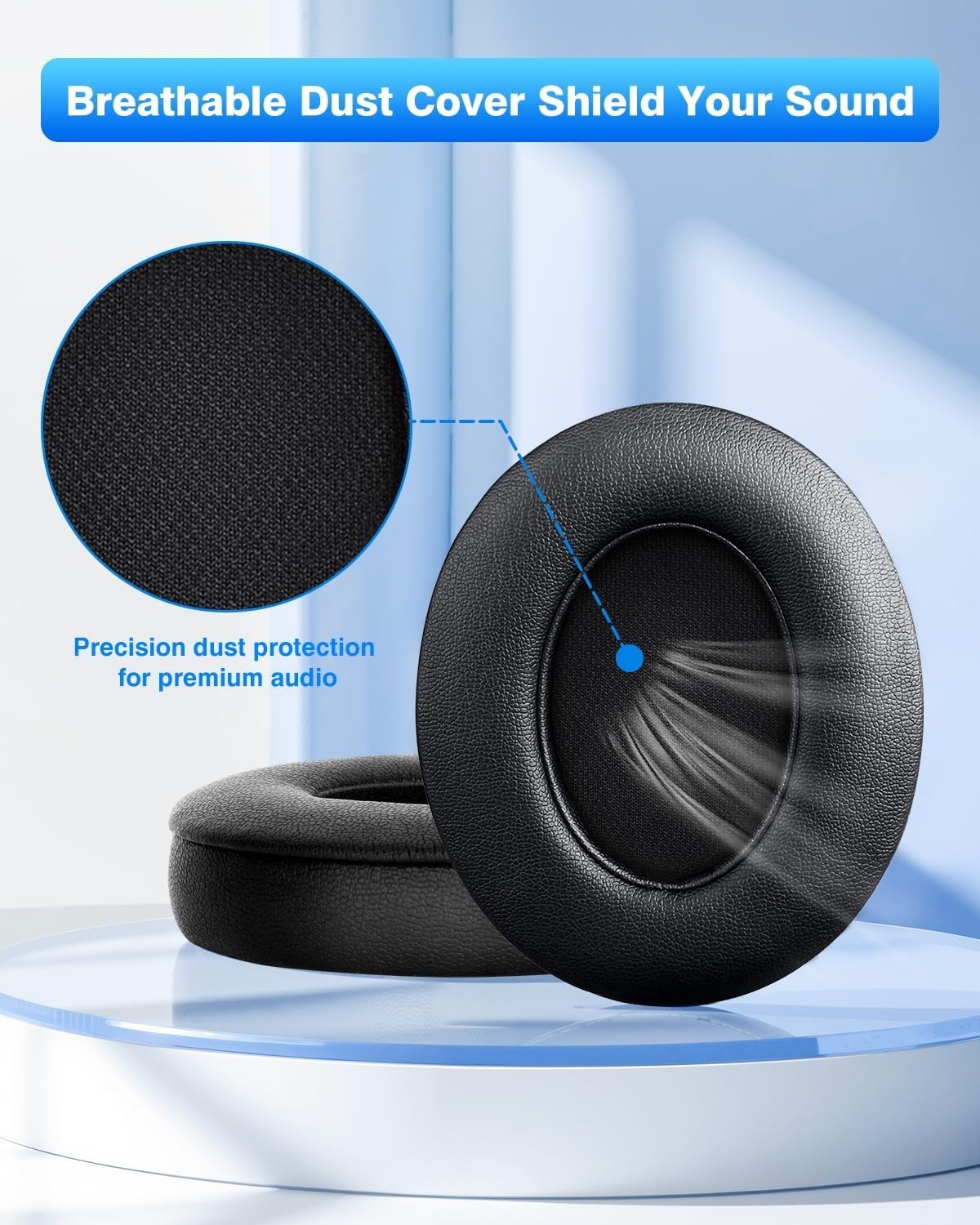 High-Quality Protein Leather Earpads for Beats Studio 3 & 2 – Noise Isolation