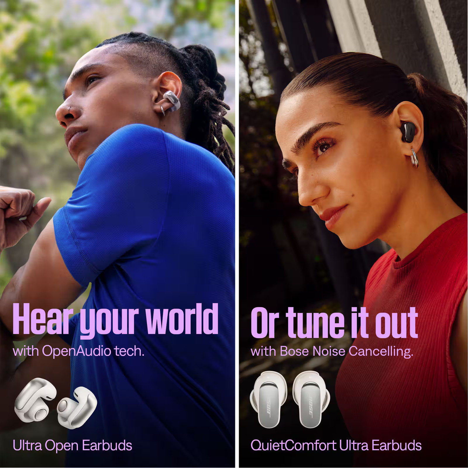 Bose – Ultra Open-Ear True Wireless Open Earbuds – White Smoke