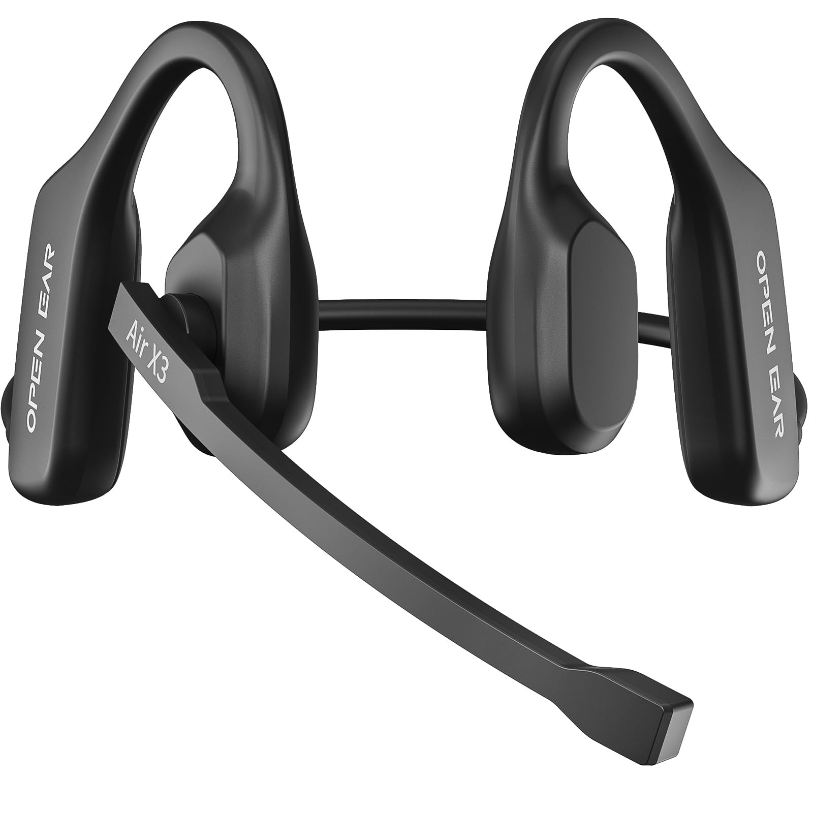 Air Conduction Open Ear Headphones with Mic, AI Noise Cancelling Bluetooth He…