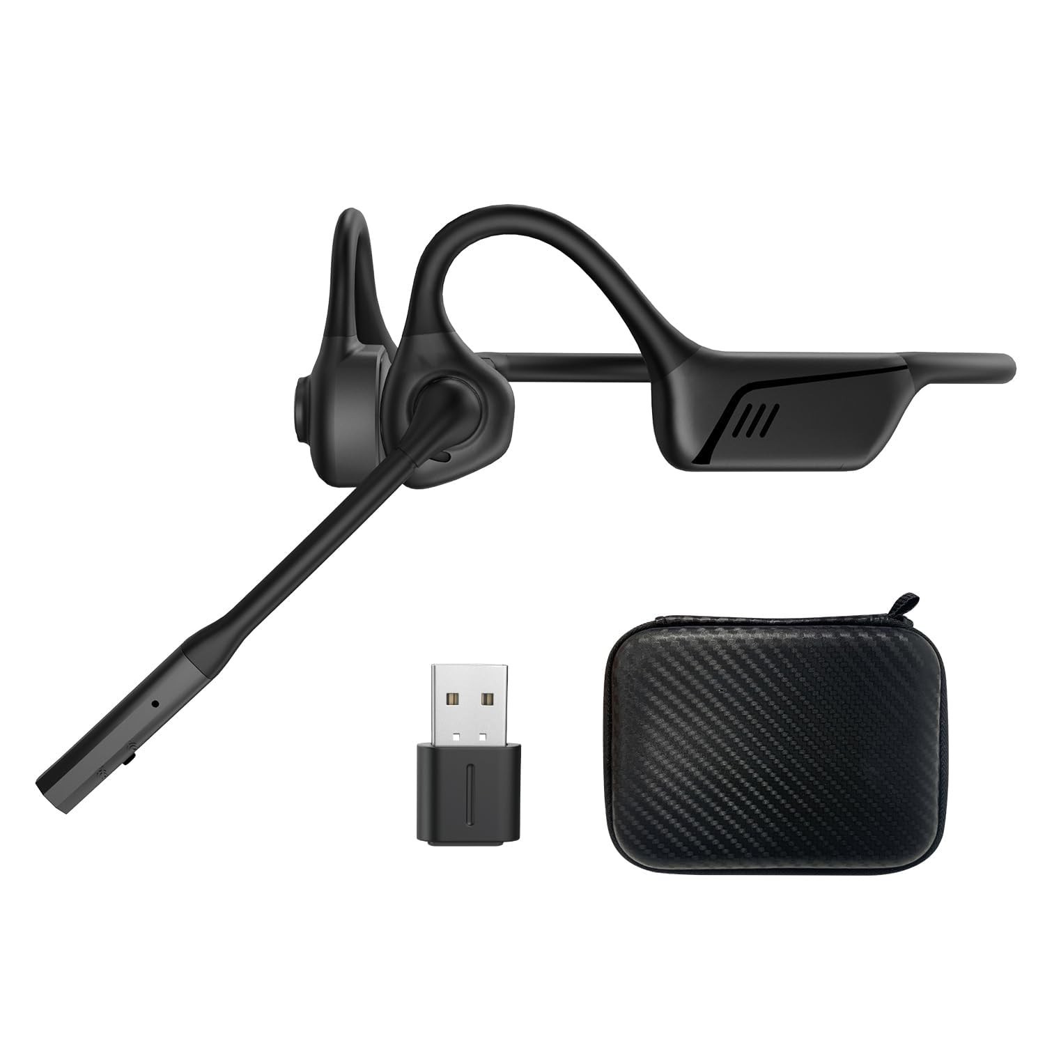 Open Ear Headphones with Microphone, AptX-LL, Ideal for Calls & Meetings