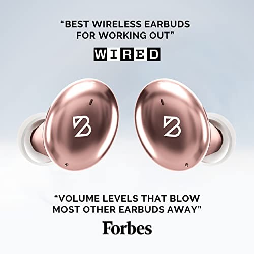 Tempo 30 Wireless Earbuds for Small Ears Women, Cute Pink Bluetooth Rose Gold