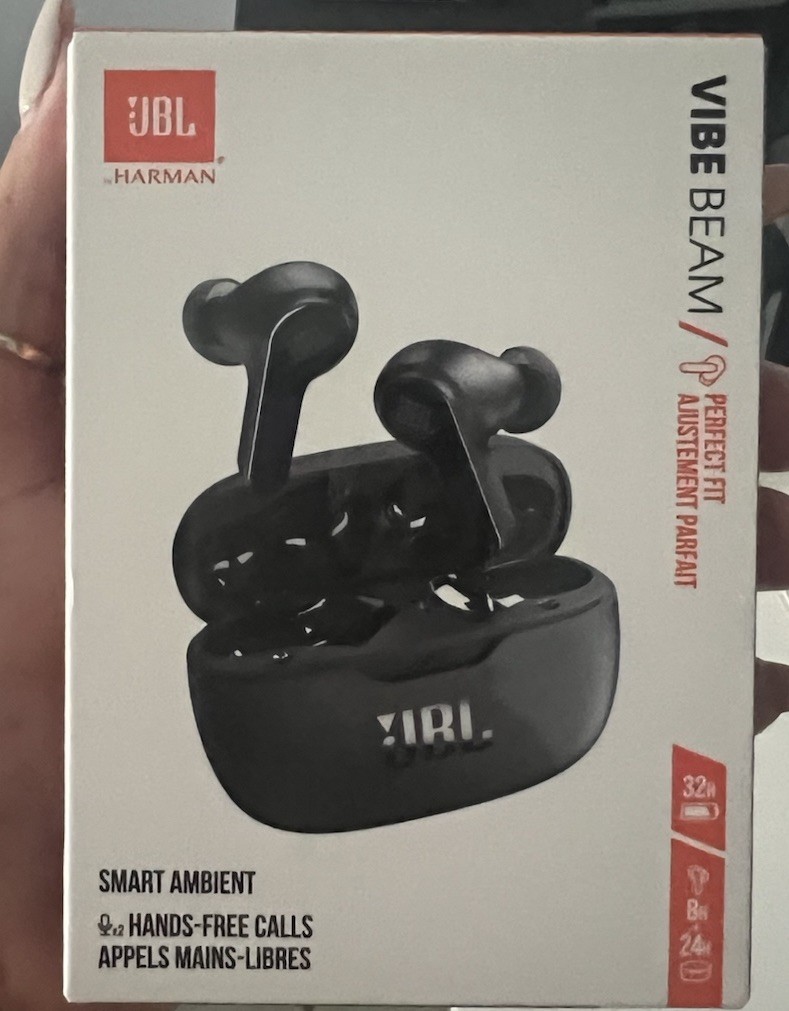 NEW JBL Vibe Beam True Wireless Earbuds Bluetooth Headphones Black