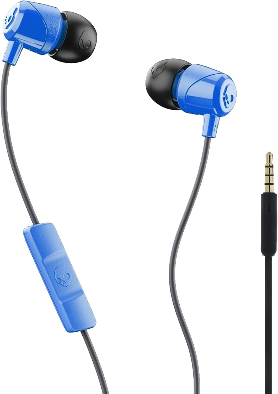 Skullcandy Jib Wired Earbuds with In-Line Mic 3.5mm AUX Plug – Cobalt Blue