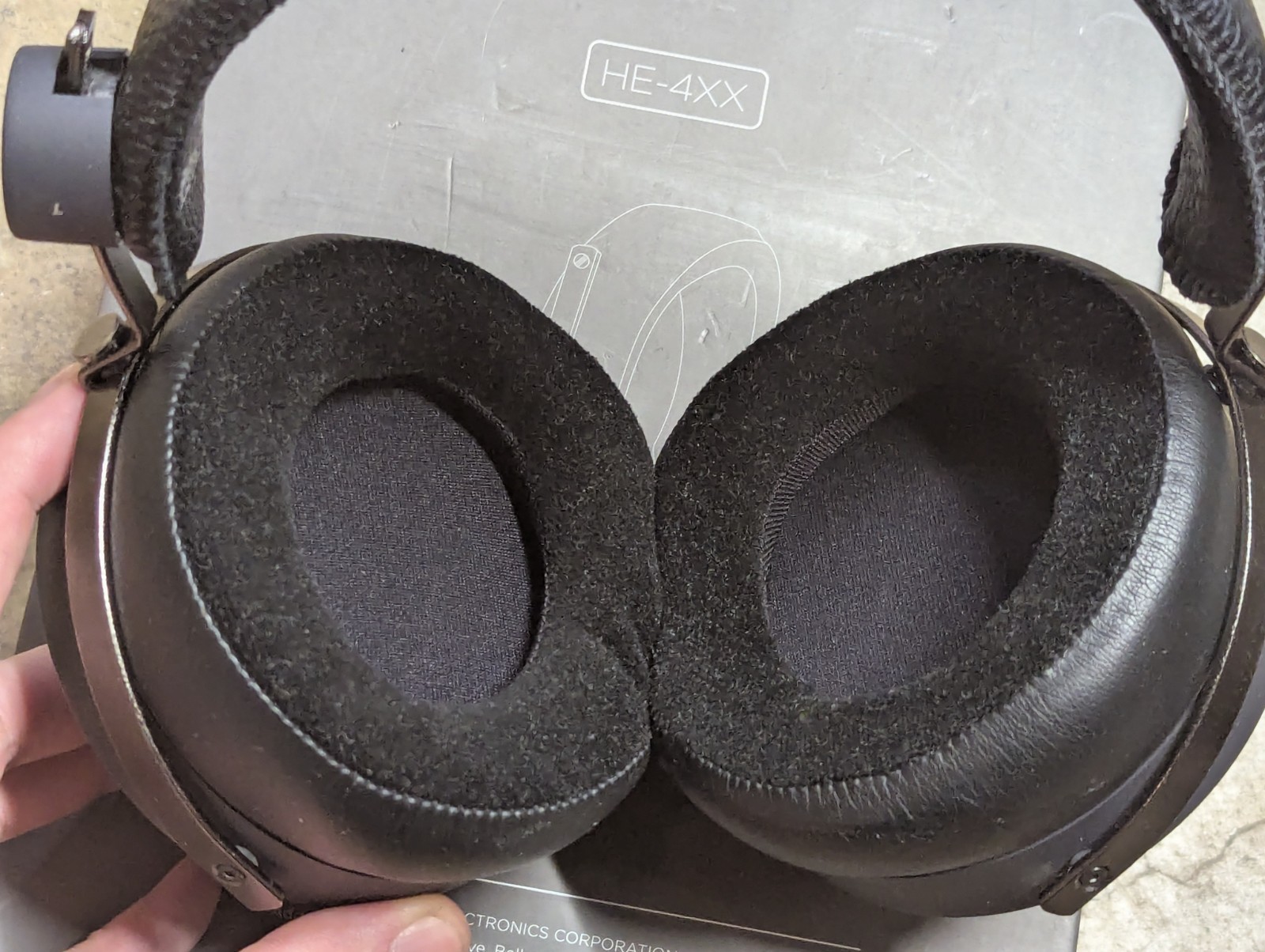 Hifiman Massdrop HE-4XX Open Back Planar Magnetic Headphones Black 35ohm 3.5mm
