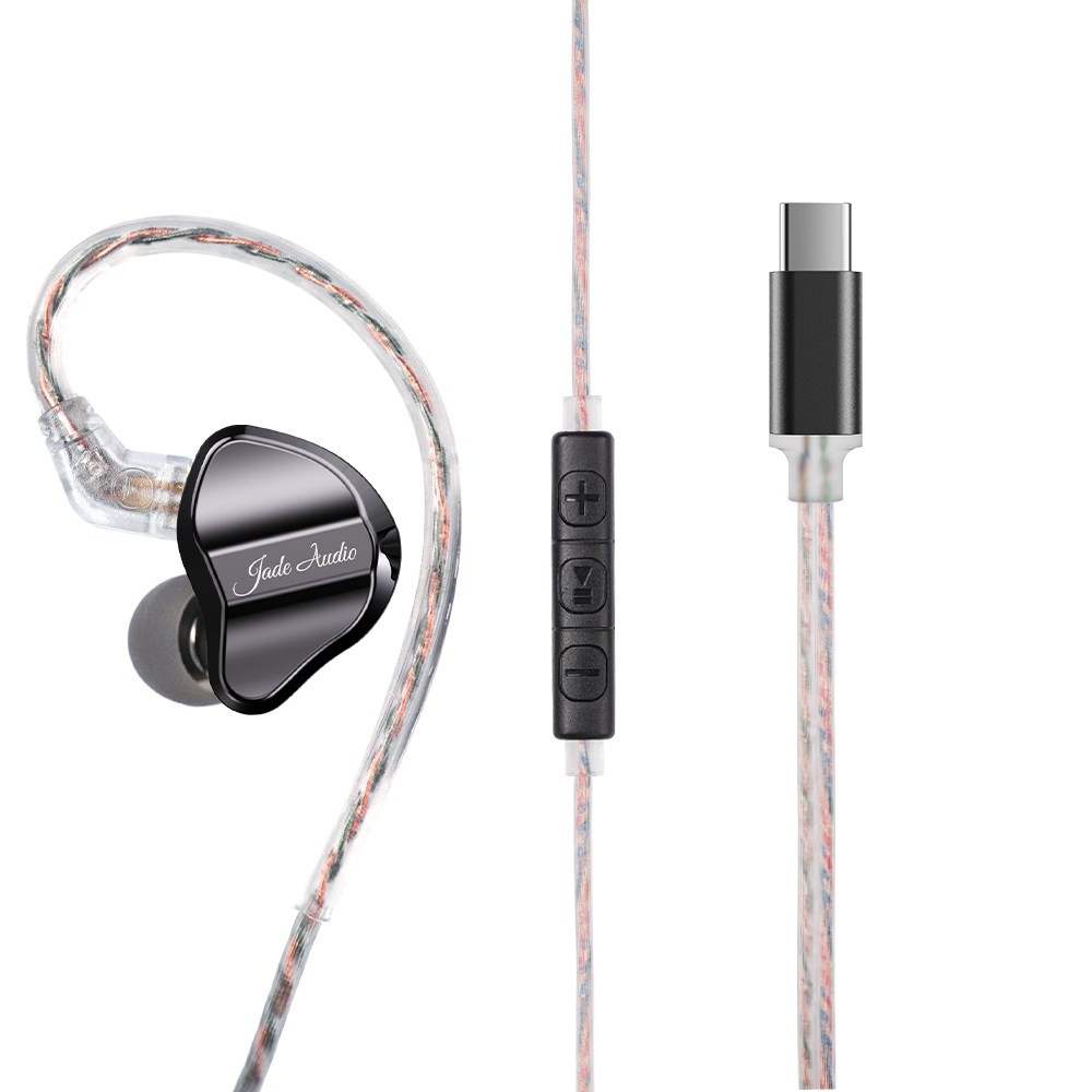 FiiO JD1 Type-C Wired IEM Dynamic Driver Earbuds Mic In-Line Control HiFi