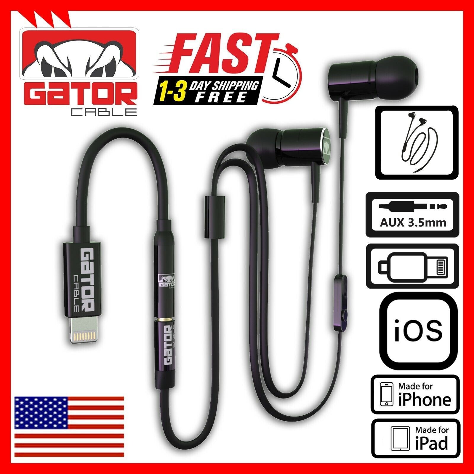 Wired Earphones Headphones Earbuds MIC For iPhone 7 8 X 11 12 13 14 Pro Max Plus