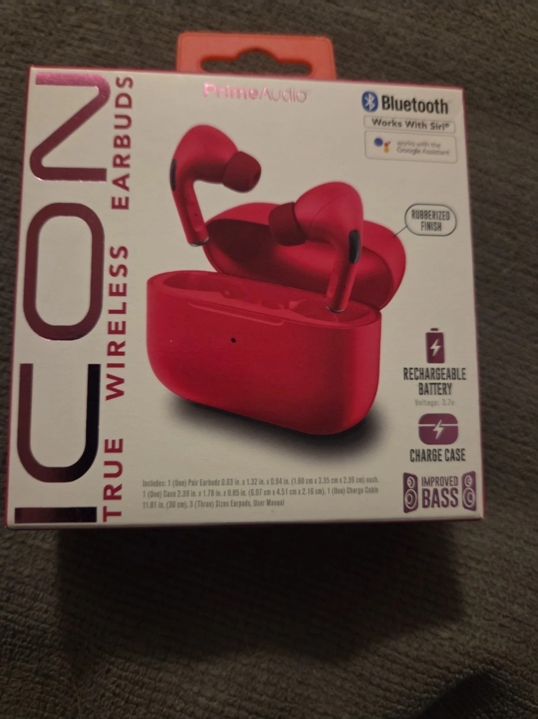 Icon Earbuds Wireless Bluetooth Works With Siri And Google Assistant New