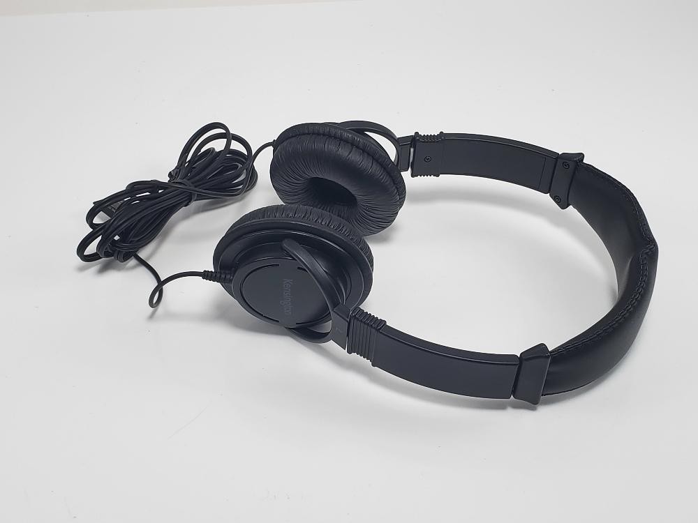 Kensington K97456WW USB C On Ear Headphones Wired 6ft Cord Black