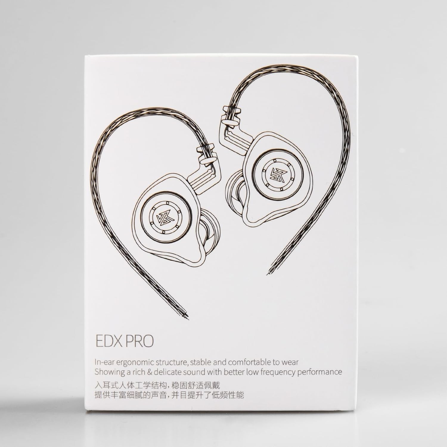 KZ EDX Pro in Ear Monitors KZ IEM Earphones with Microphone, Dual DD HiFi Ste…