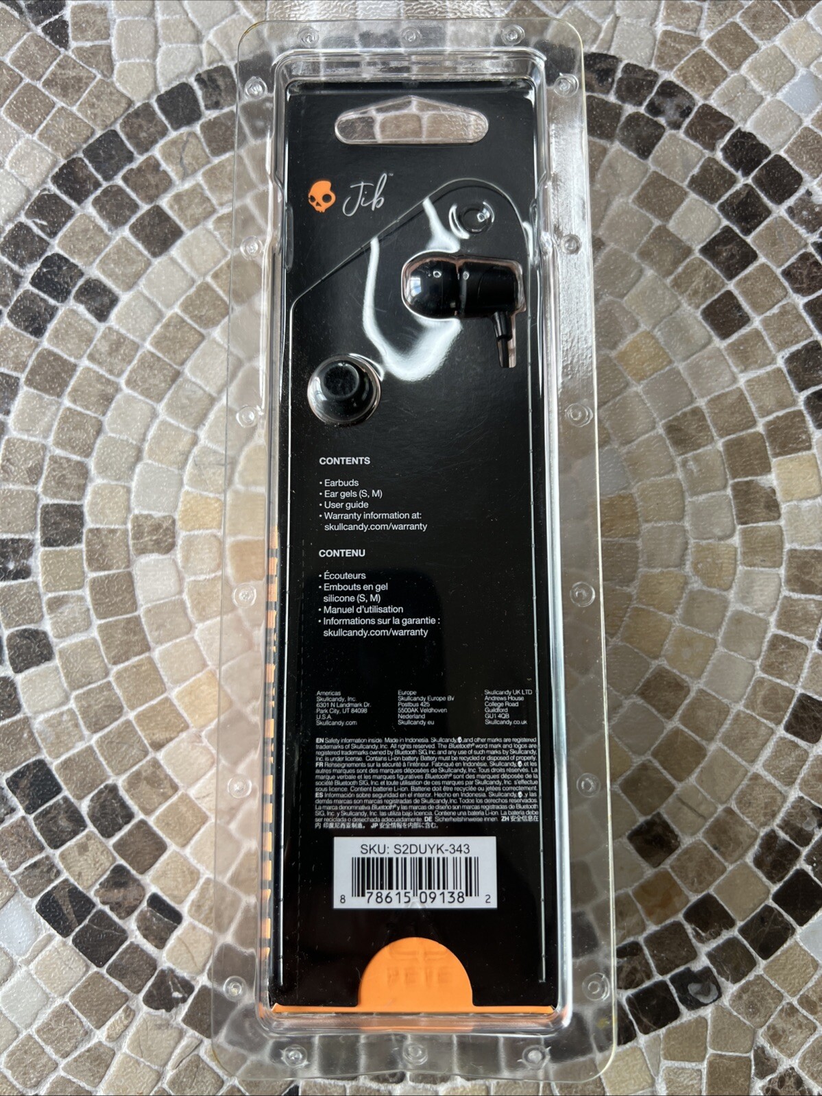 Skullcandy Jib In-Ear Earbuds With Microphone – Black