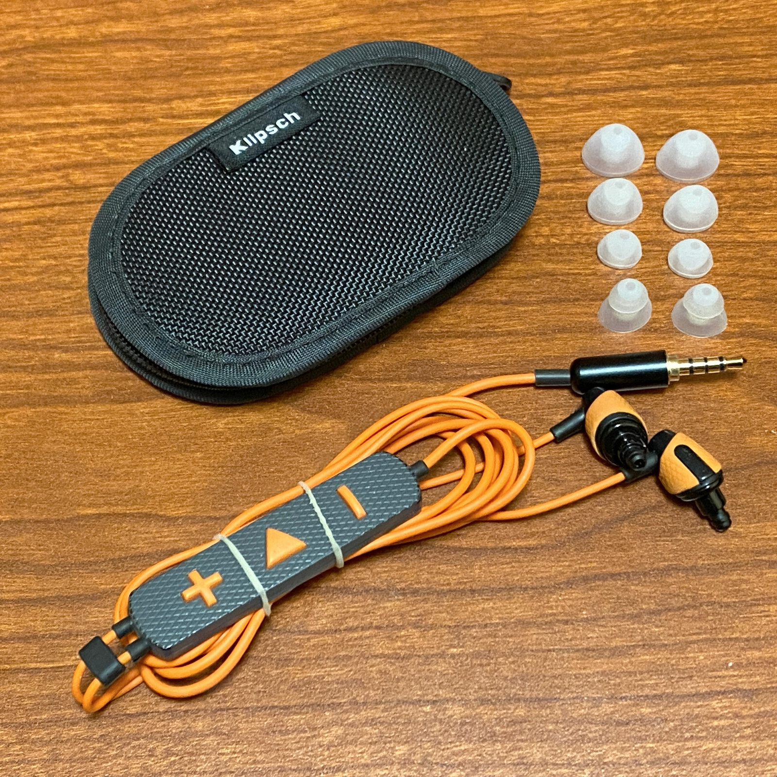 Genuine Original Klipsch Image S4i Rugged Wired Cable Headphones -Orange