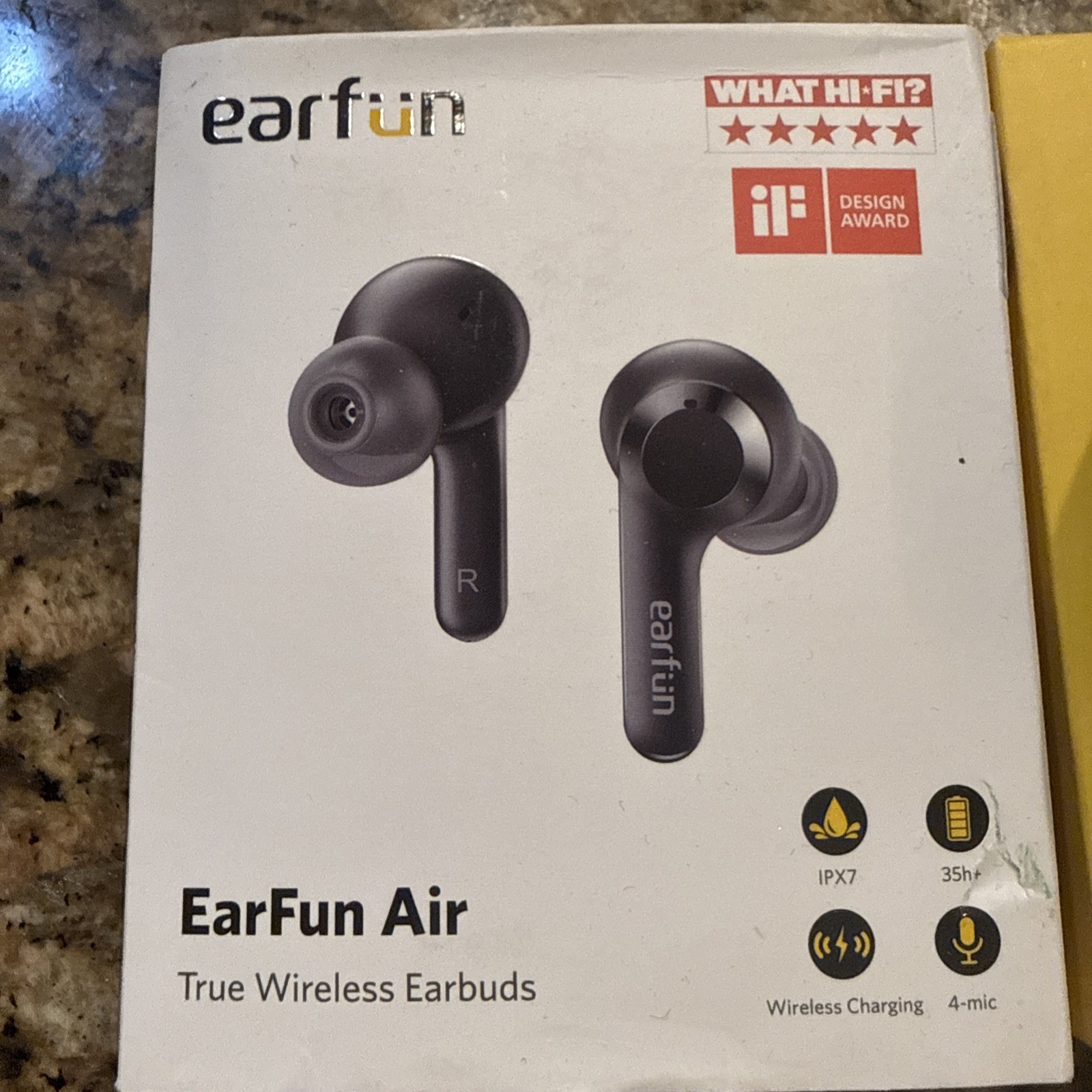 EarFun Air Wireless Earbuds Bluetooth Headphones IPX7 Waterproof TW200 Black