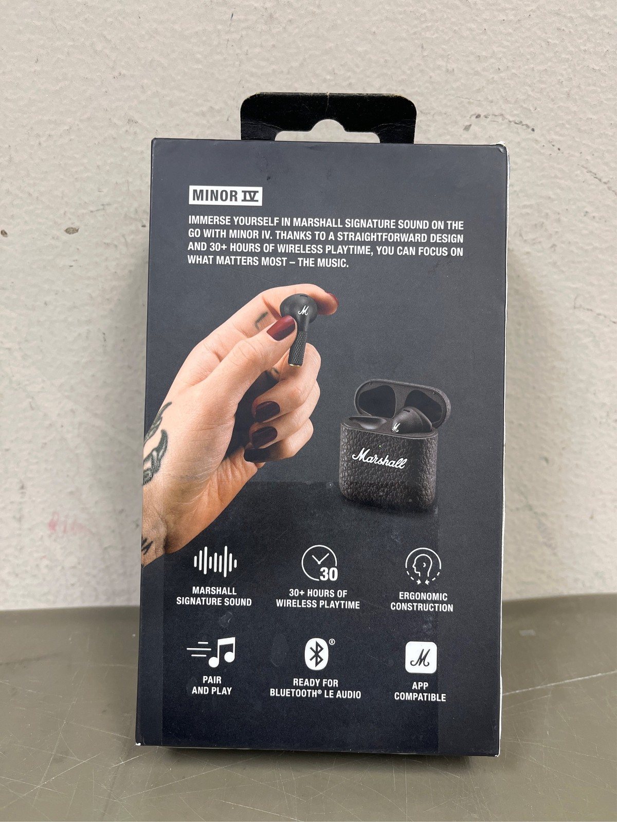 Marshall Minor IV True Wireless Earbuds – Black