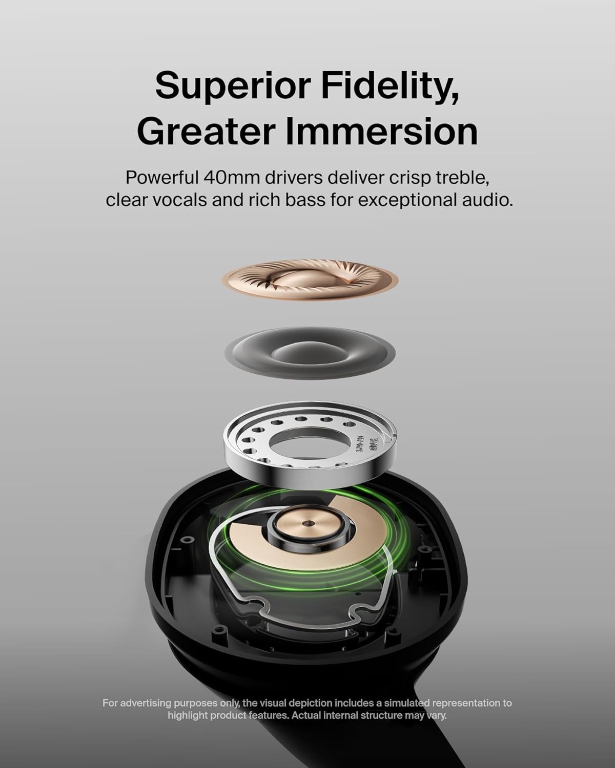 Belkin Wireless Over-Ear Headphones | iPhone Samsung Compatible | HD Sound | 60H