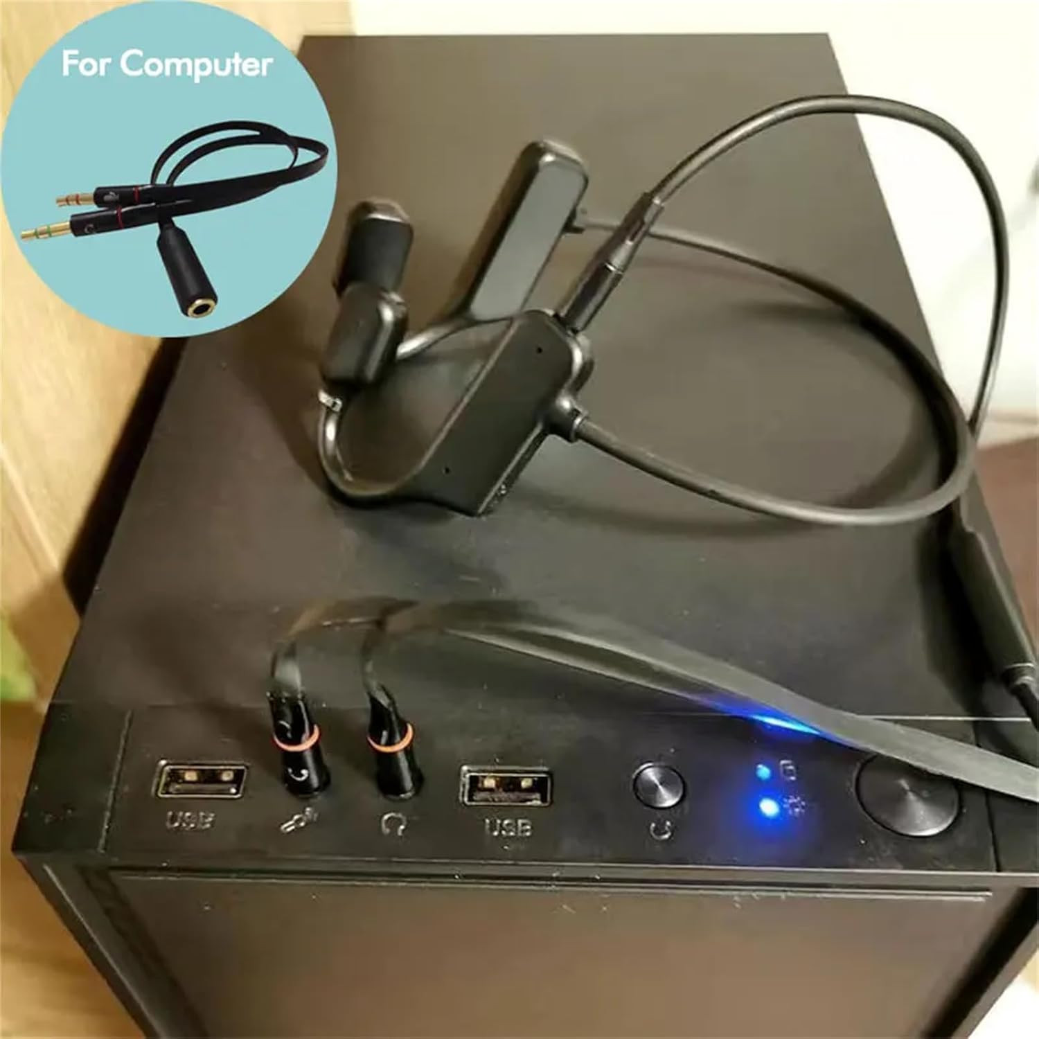 Air Conduction Earphones,3.5Mm Wired Headphones, Open Top Headphones Compatible