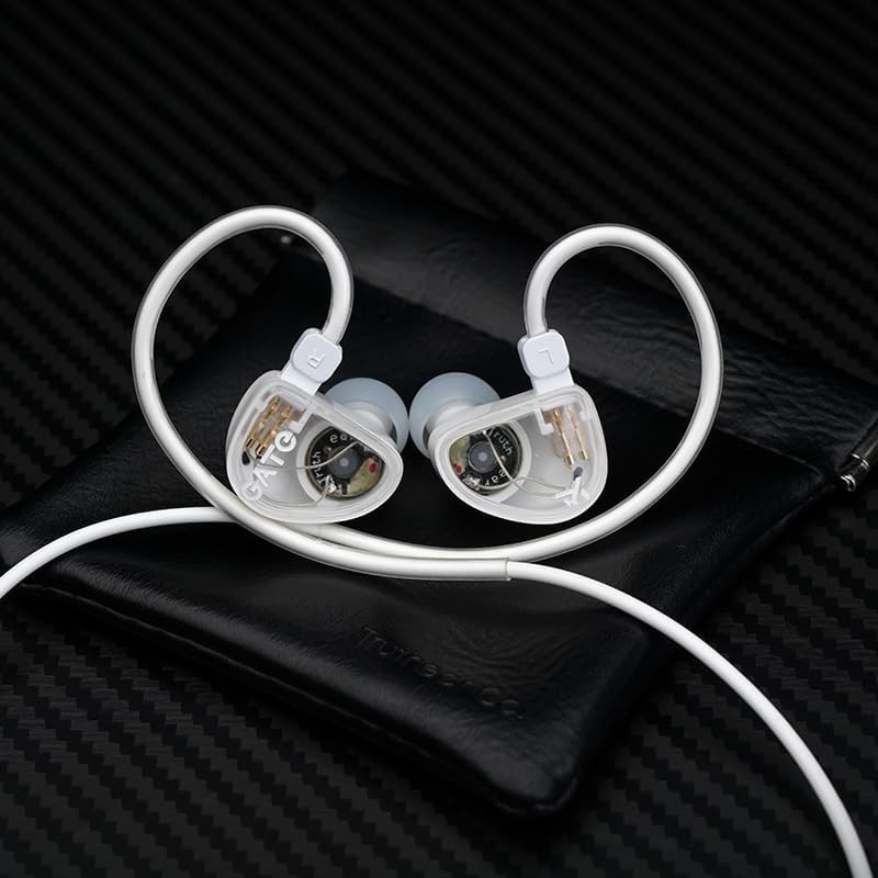 GATE Dynamic Driver In-Ear Headphone 3.5Mm Interchangeable Cable (White, No Mic)