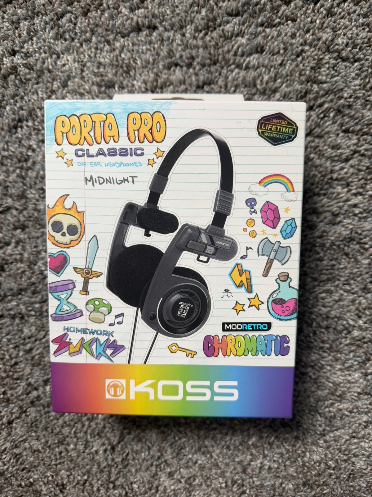 Koss Porta Pro Classic On-Ear Headphones Modretro Chromatic.