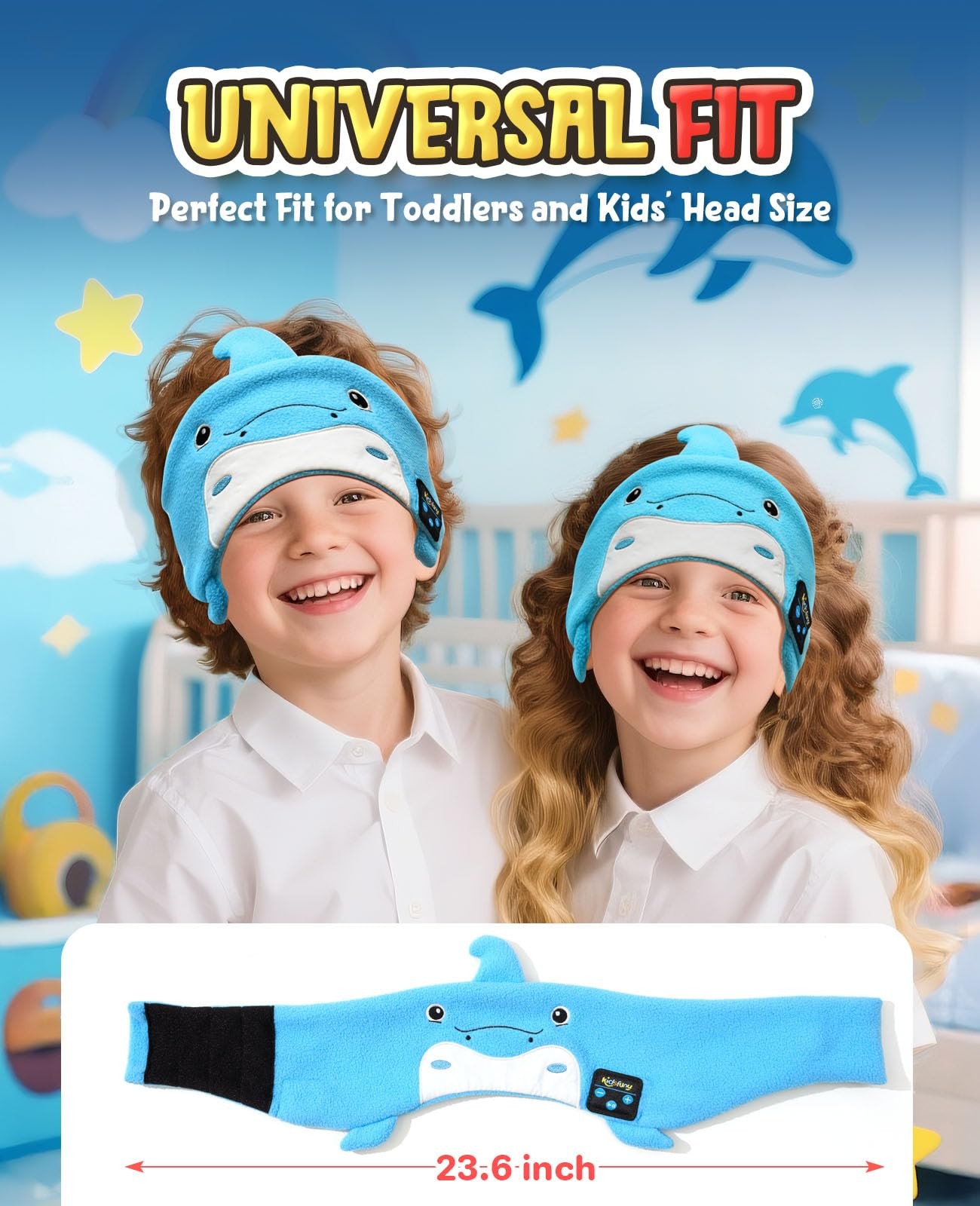 Kids Headphones Headband Bluetooth-Toddler Wireless & Wired Headphones Headba…
