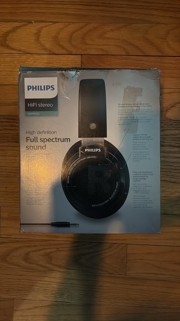 Philips HiFi Stereo Headphone with 50mm Neodymium Driver, SHP9500