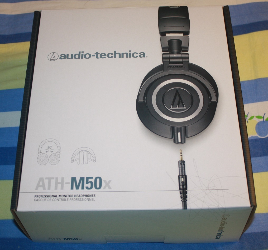 NEW Audio-Technica ATH-M50x Professional Monitor Headphone w/Coiled Straight cab