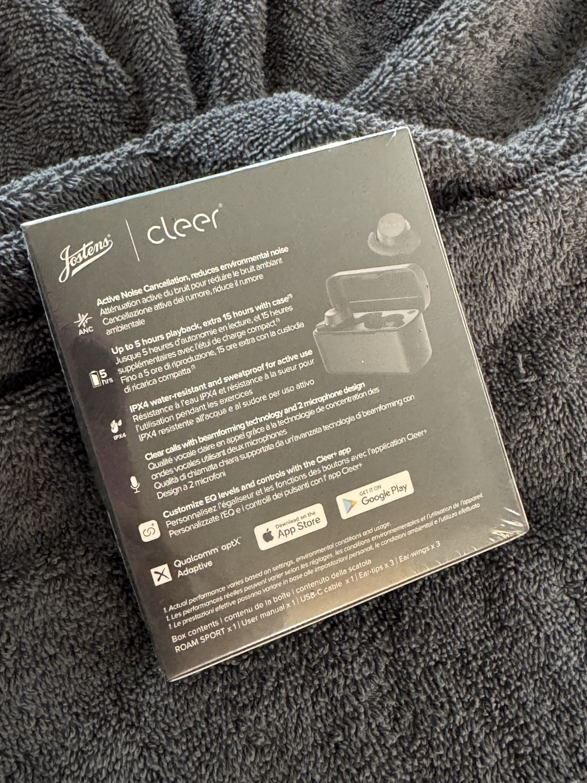 Jostens x Cleer ROAM SPORT True Wireless ANC Earbuds – New Sealed Box