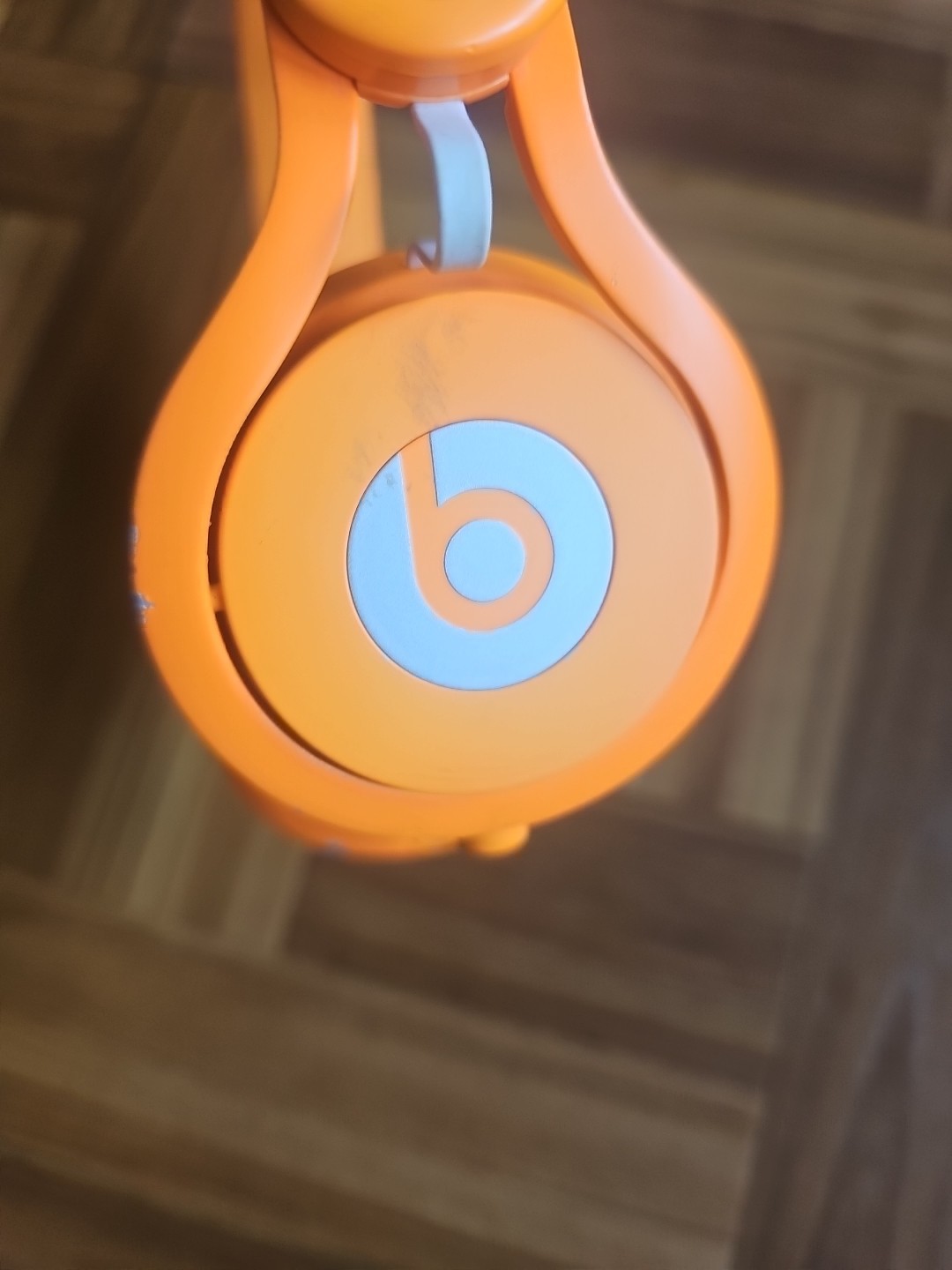 Beats by Dr. Dre Mixr Headphones Orange – Tested Working. Need Earpad & Wire
