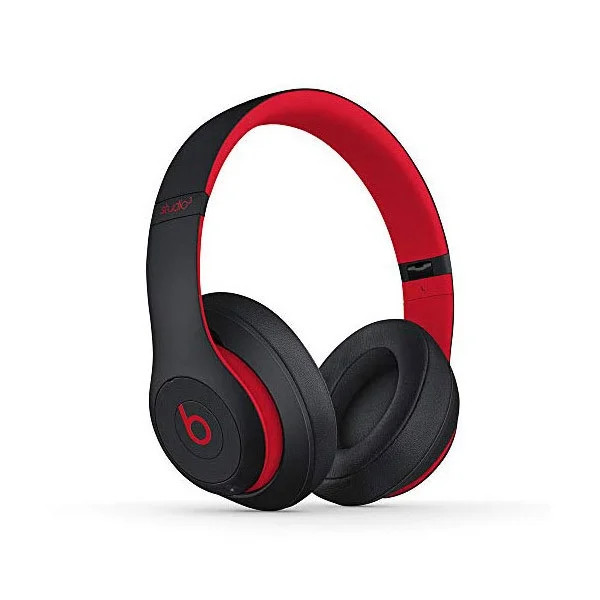 Beats Studio3 Wireless Over Ear Headphones – Defiant Black/ Red (Latest Model)