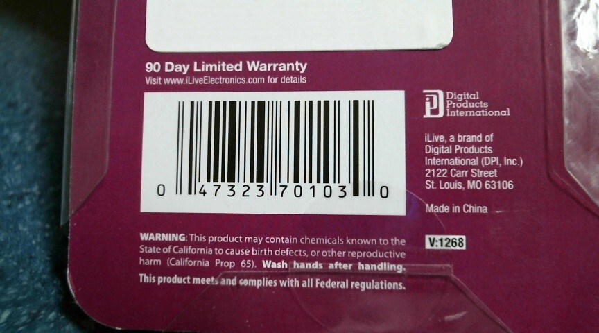 ILive Vibes, Tangle Resistant Earbuds, Purple, Lot of 2, FREE SHIPPING