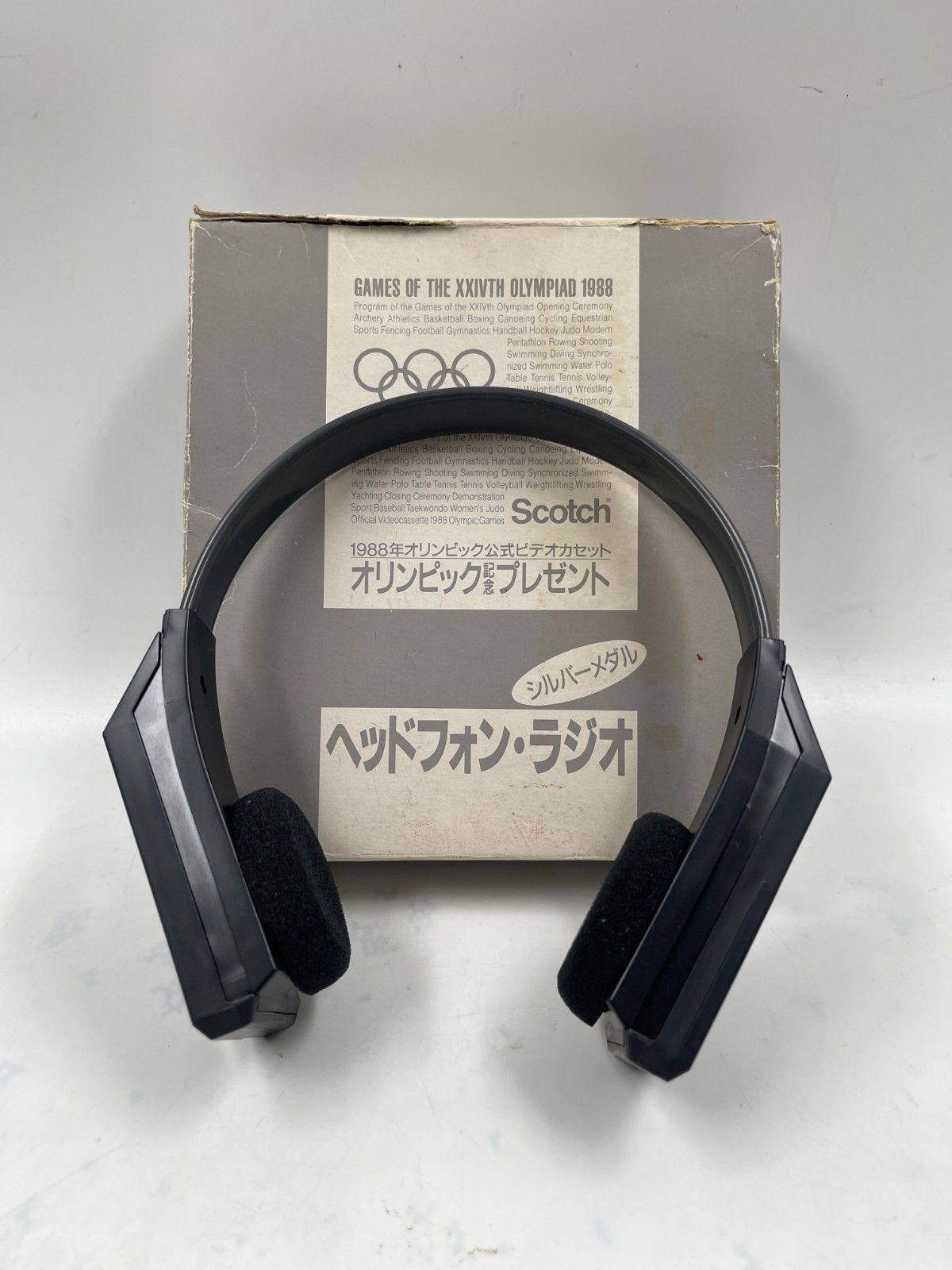[Works] Rare&VTG SEOUL 1988 Summer Olympics Gift AM/FM Radio Headphone Scotch
