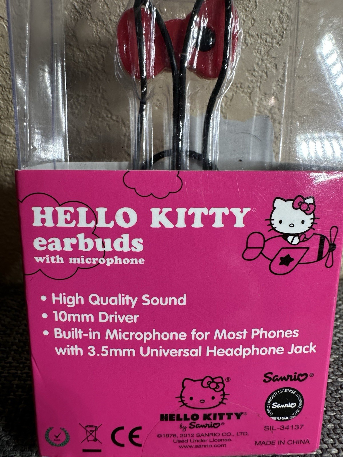 Hello Kitty By Sanrio Jeweled Earbuds NEW