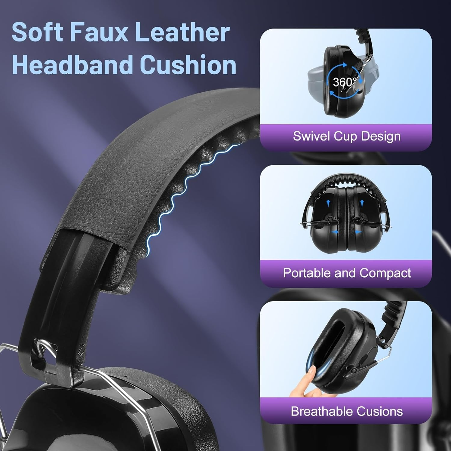 Noise Reduction Earmuffs – 34dB Hearing Protection for Shooting & More