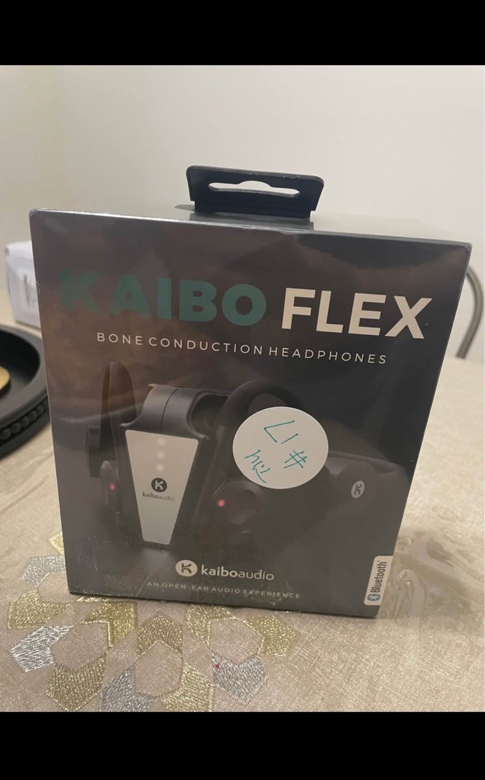 Kaibo Flex Bluetooth Headphones Bone Conduction Kaiboaudio Open Ear Black