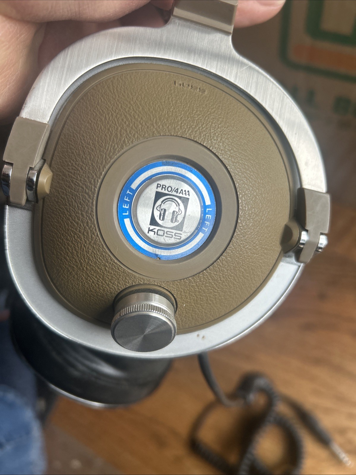 Koss Pro 4AAA Stereo Headphones Vintage Made in USA Wired Only Left Side Sound