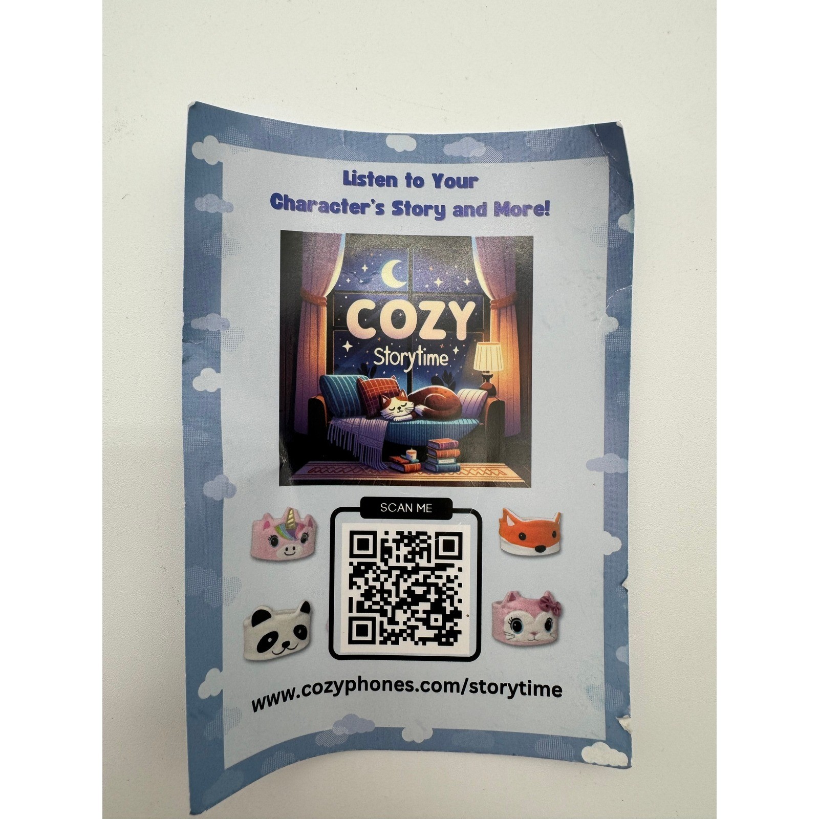 CozyPhones Panda Toddler Headphones 3.0 Wireless Sleep Headband White Kids