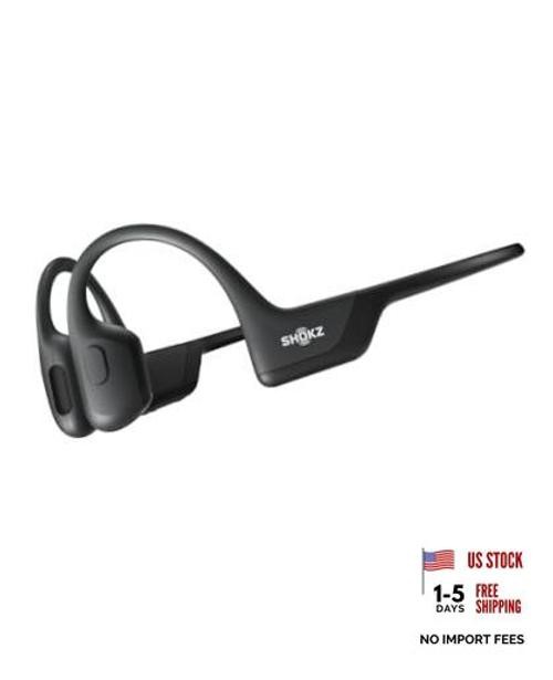 SHOKZ OpenRun Pro-Bone Conduction Headphones, Open-Ear Standard Black Modern