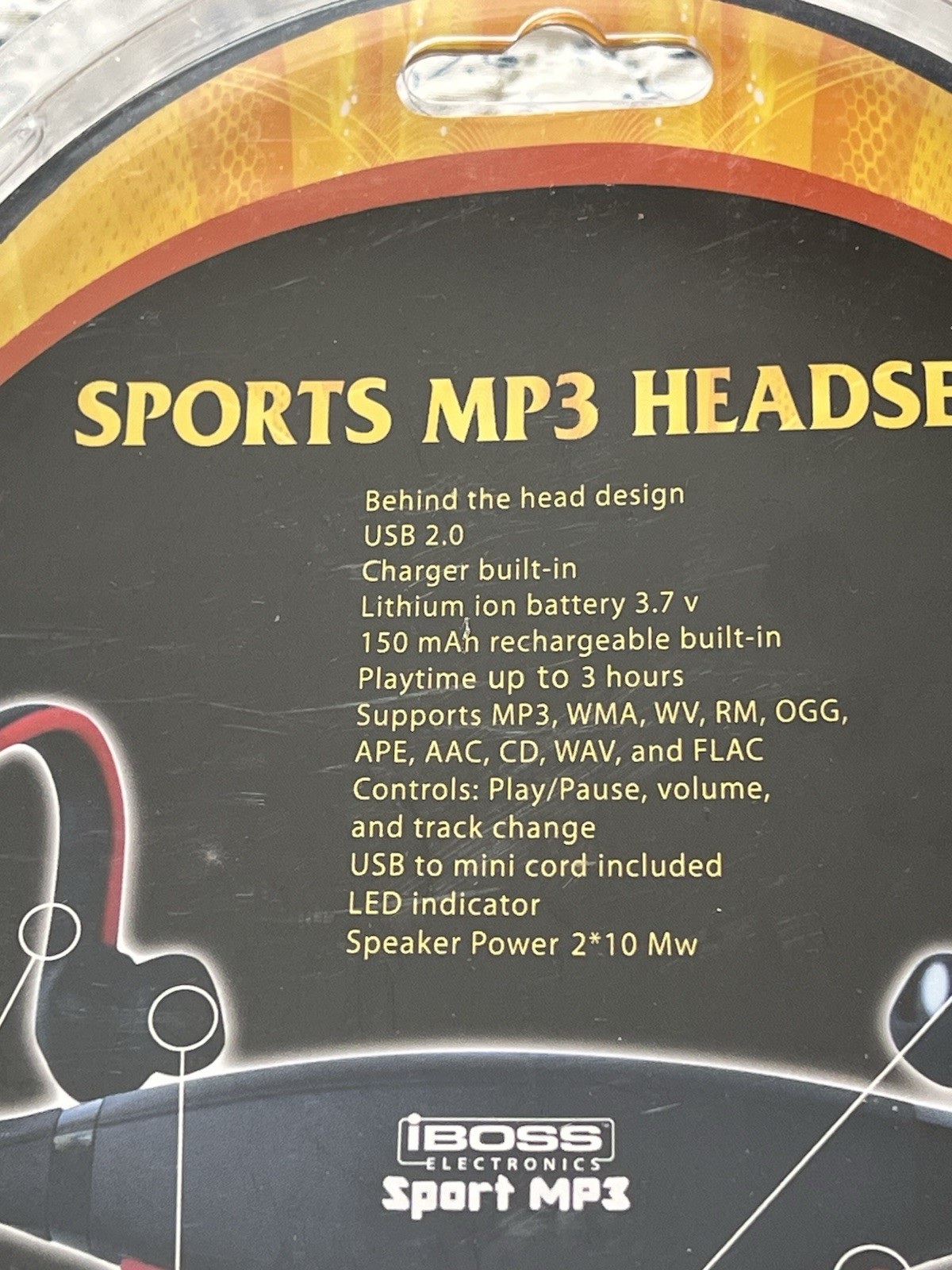 IBoss Electronics Sports MP3 Headset