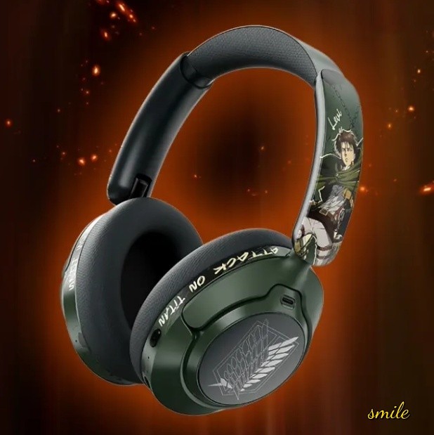 Attack On Titan Levi Ackerman Bluetooth Earphones Wireless Denoise Headphones