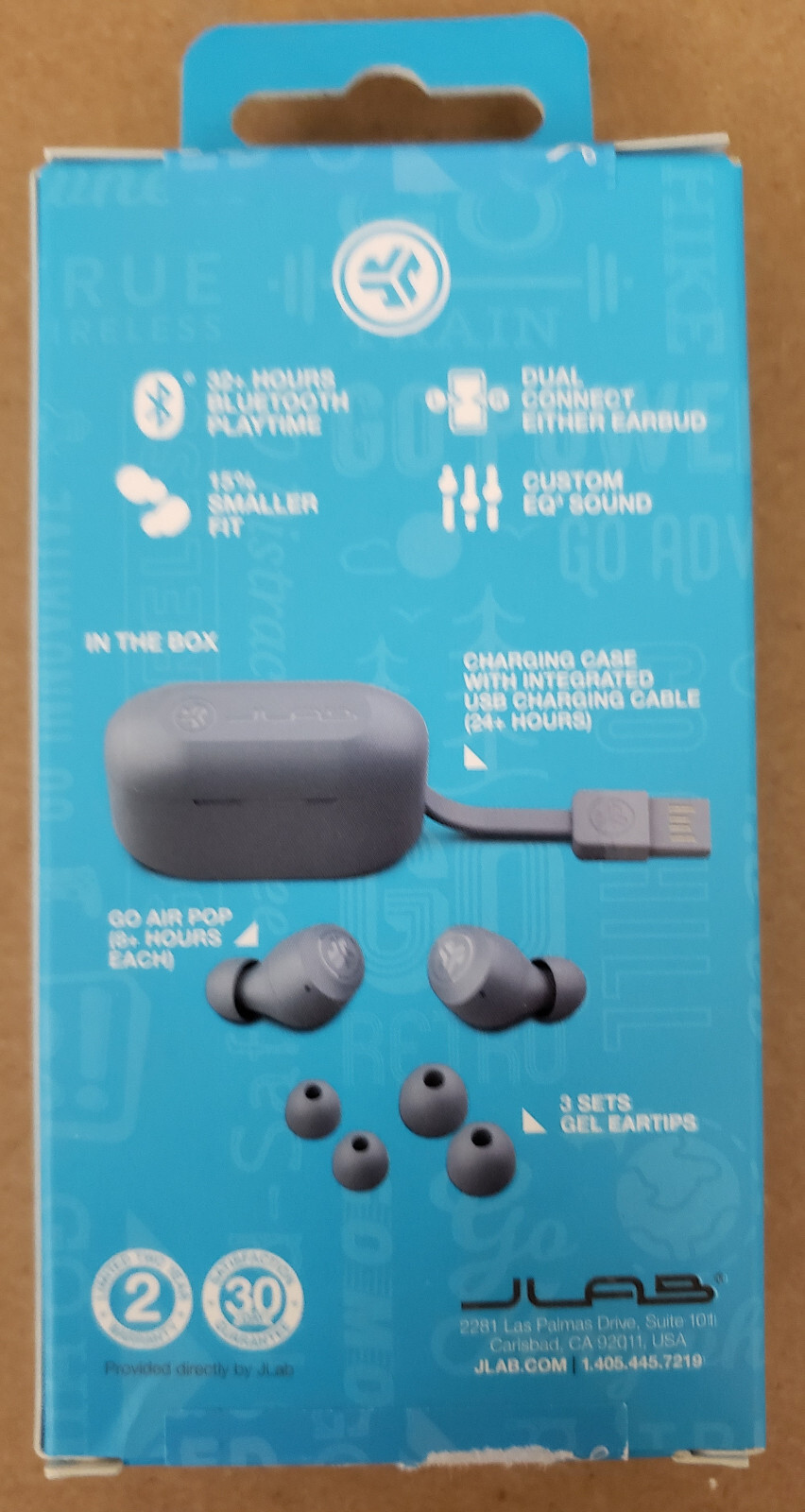 JLab EBGAIRPOPRSLT124 GO Air POP True Wireless In-Ear Headphones – Brand NEW