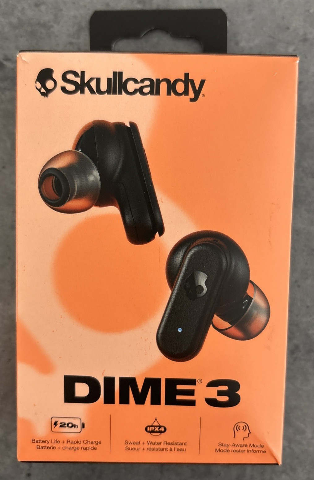 Skullcandy – Dime 3 True Wireless Bluetooth In-Ear Earbuds – Black