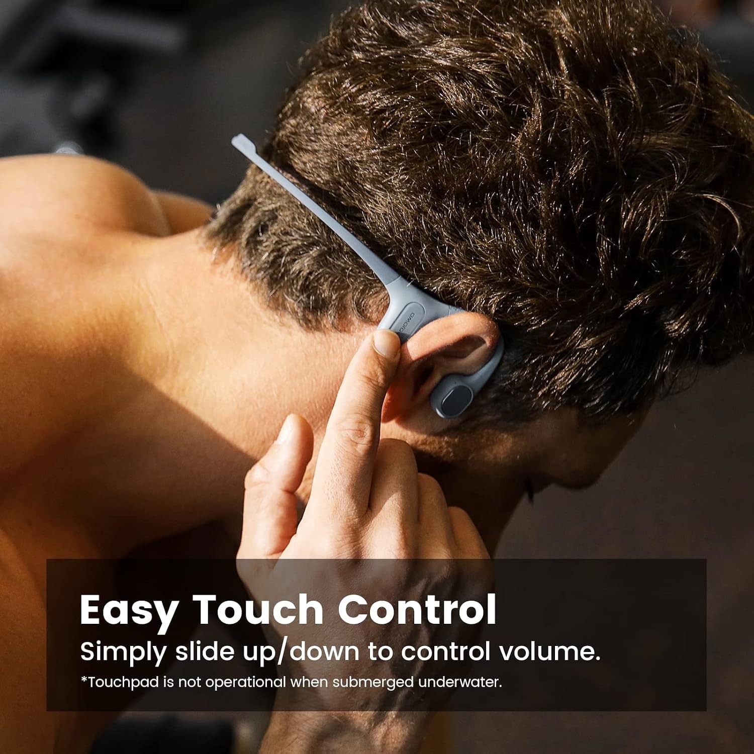 MOJAWA Run Plus Bone Conduction Headphones, IP68 Waterproof, 32GB MP3/Swim/Run