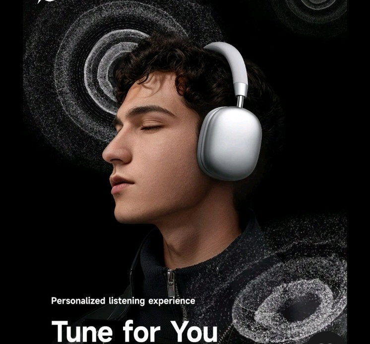 XYHLC-Picun F5 Wireless Over-Ear Headphone, ANC Noise Cancellation, Hi-Fi Audio,