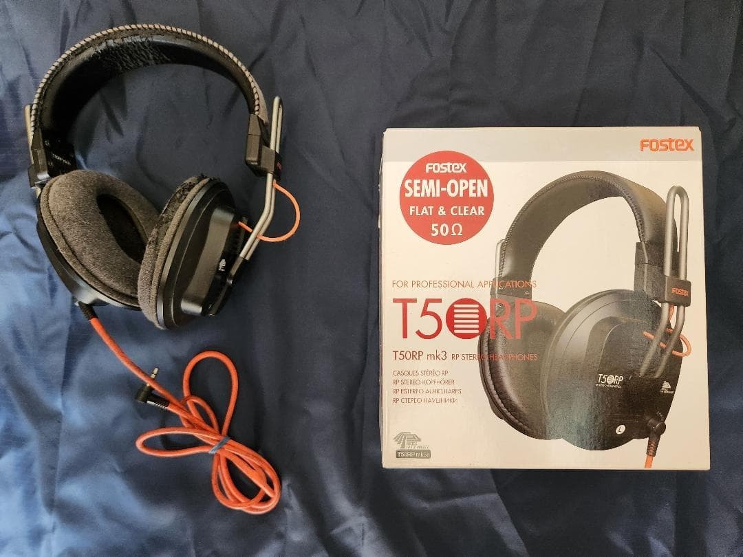 Fostex T50RP mk3n Semi-Open Back Headphones USED from JAPAN