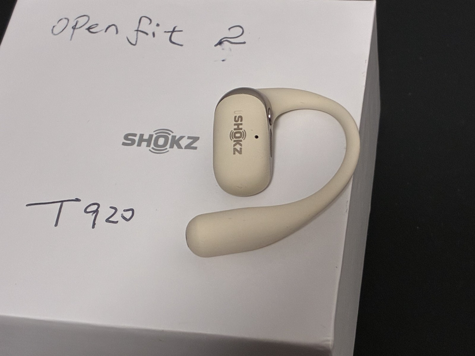 Original Shokz OpenFit 2 Open-Ear Left Side Only – Beige (T920)