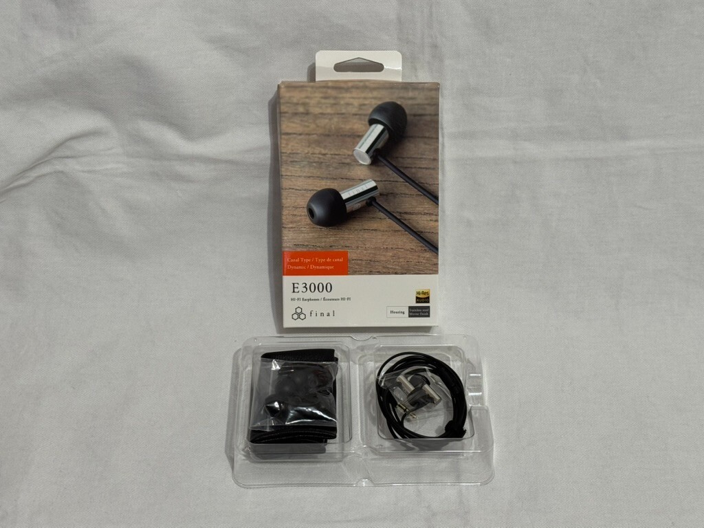 FINAL Audio E3000 In-Ear Earphones Earbuds Hi-Res Headphones IEM Monitors