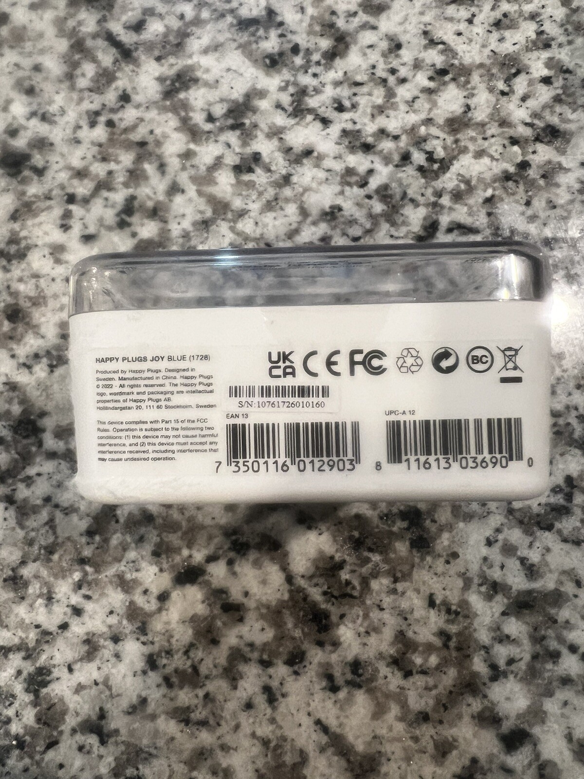 AUTHENTIC + FACTORY SEALED Happy Plugs – Joy Wireless Earbuds Blue 1726