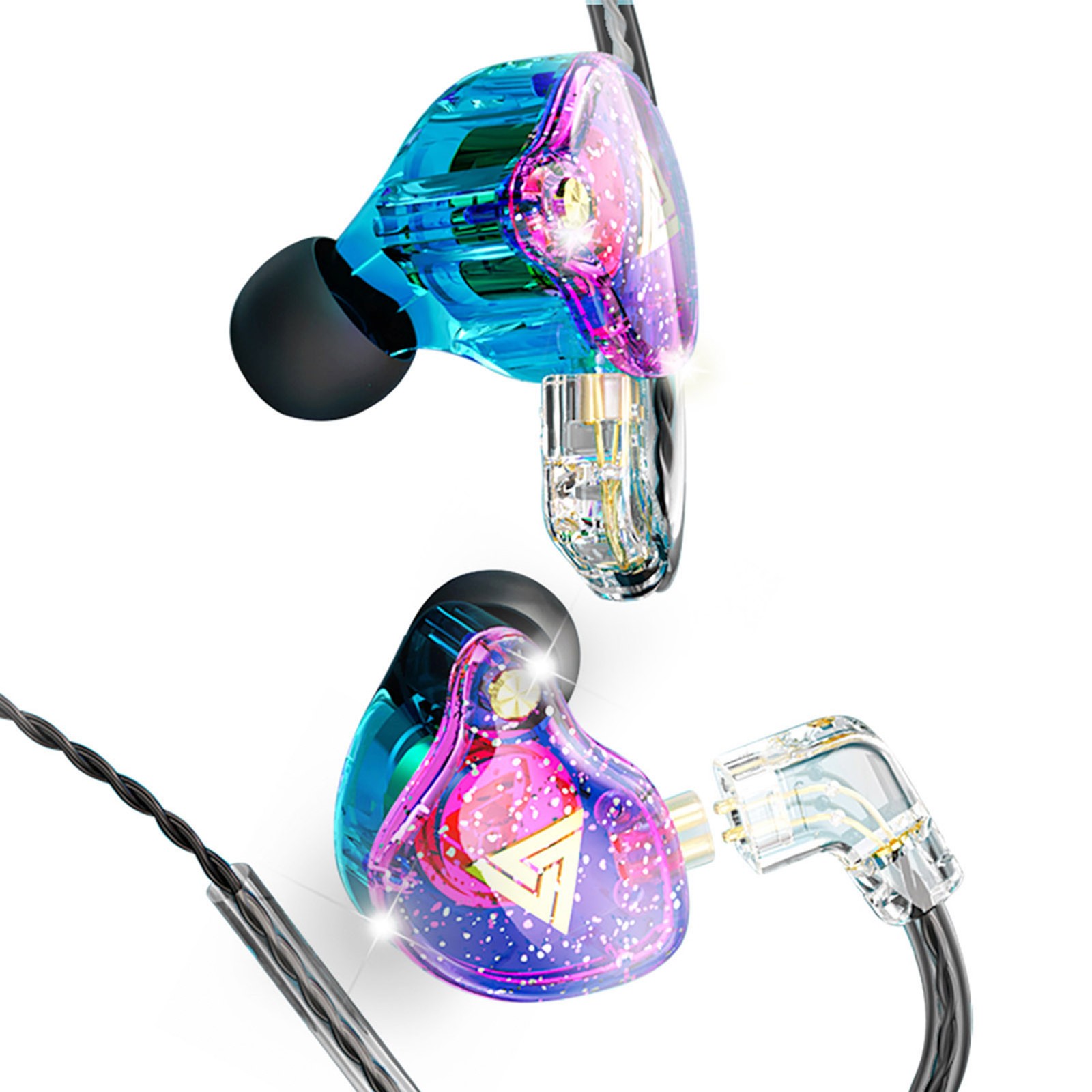 QKZ AK6 Pro 3.5mm Wired Headphones Dynamic Earphone Detachable Headphone CXAJ