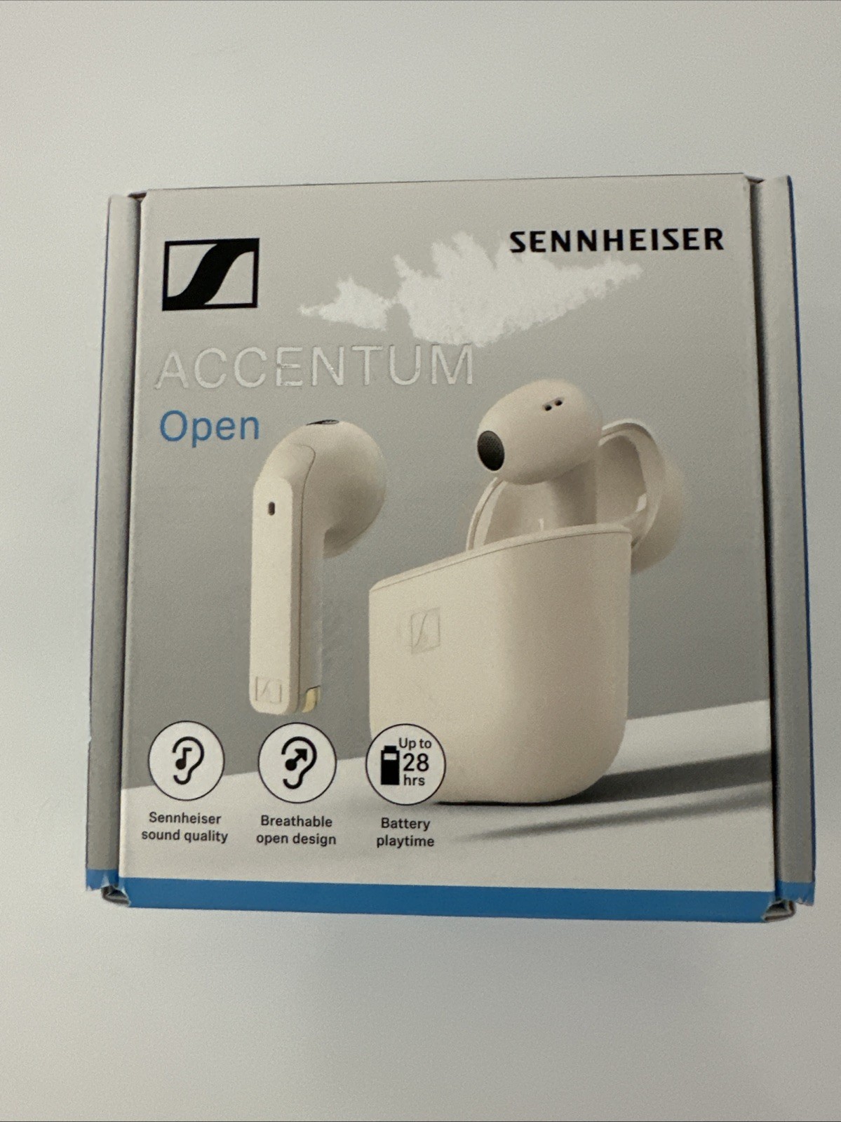 Sennheiser ACCENTUM Open Wireless Earbuds – Beige