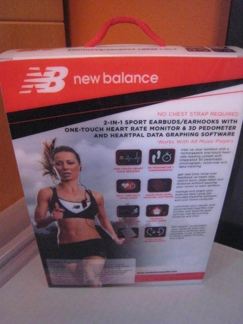 Sealed New Balance NB639 2-in-1 Sport Earbuds, Earhooks, Monitor, Pedometer